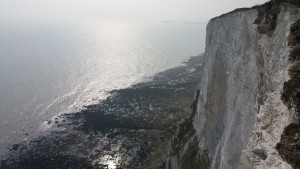 The beautiful white cliffs of dover.