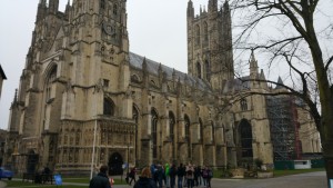 The Canterbury Cathedral, which was built in 597 and is the oldest church in England.